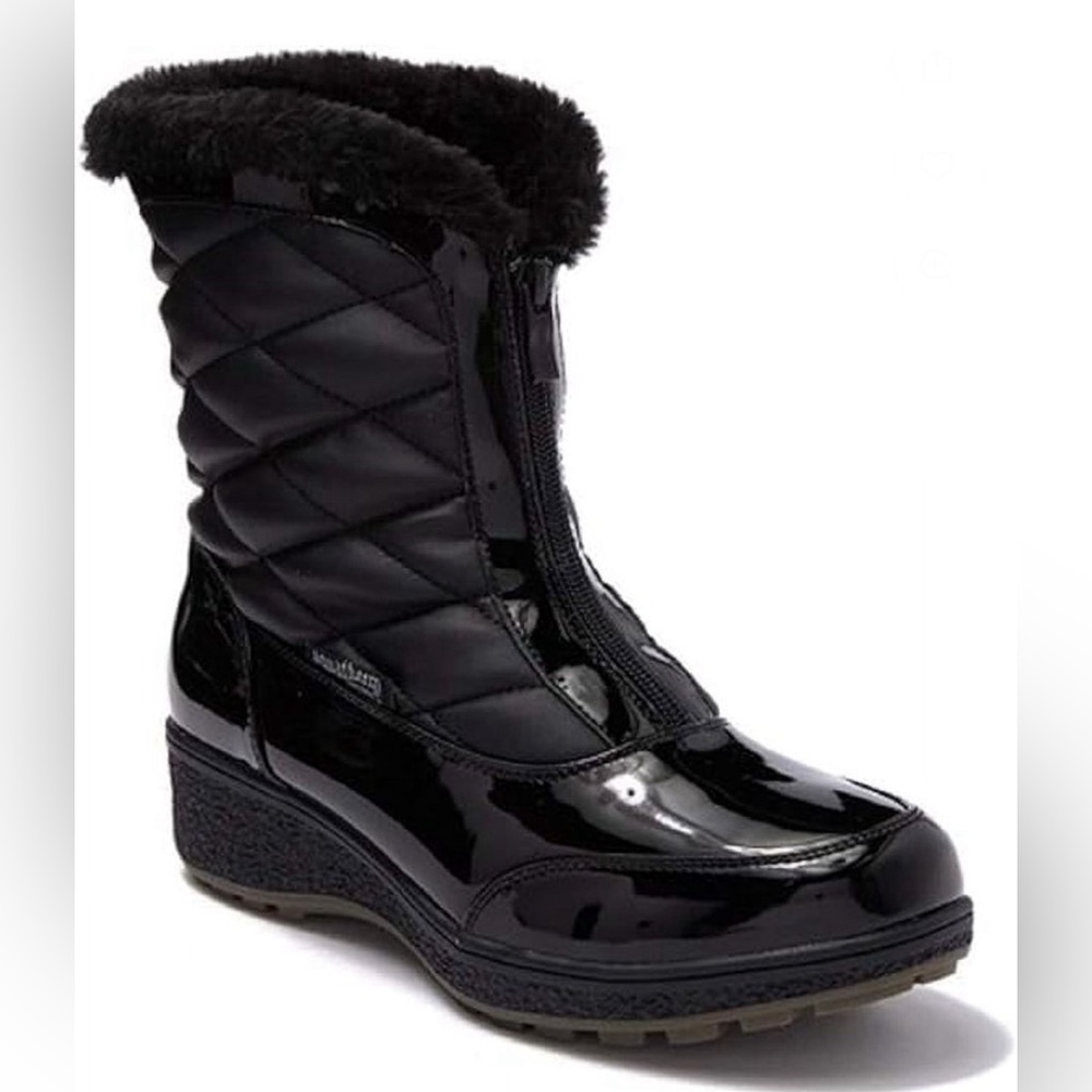 Santana Canada Aquatherm Women Black Insulated Waterproof Winter Boots Size 6